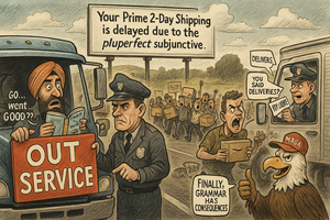 Your Amazon Delivery Is Delayed Because of a Verb Conjugation
