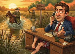 MAGA's Horseback Hero Trots Back to California After Minneapolis Learns His Green Coat Isn't Bulletproof