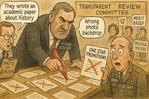 Hegseth Implements Revolutionary Merit System Where Secretary Personally Reviews Every Black Officer's Term Papers From Grad School